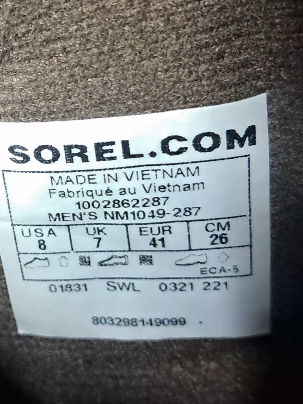 Sorel Conquest Insulated Waterproof Winter Boots Size 8 - Picture 6 of 10